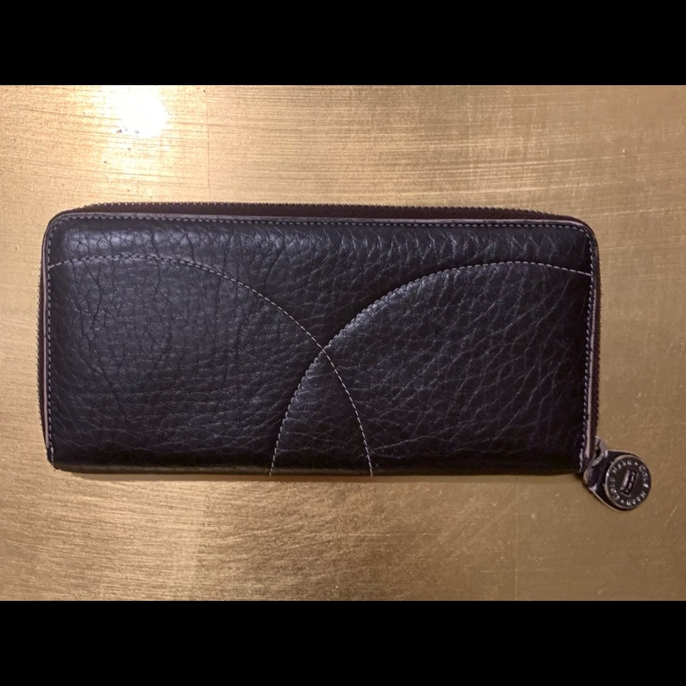 Cole Haan Zip Around Wallet Pebble Leather